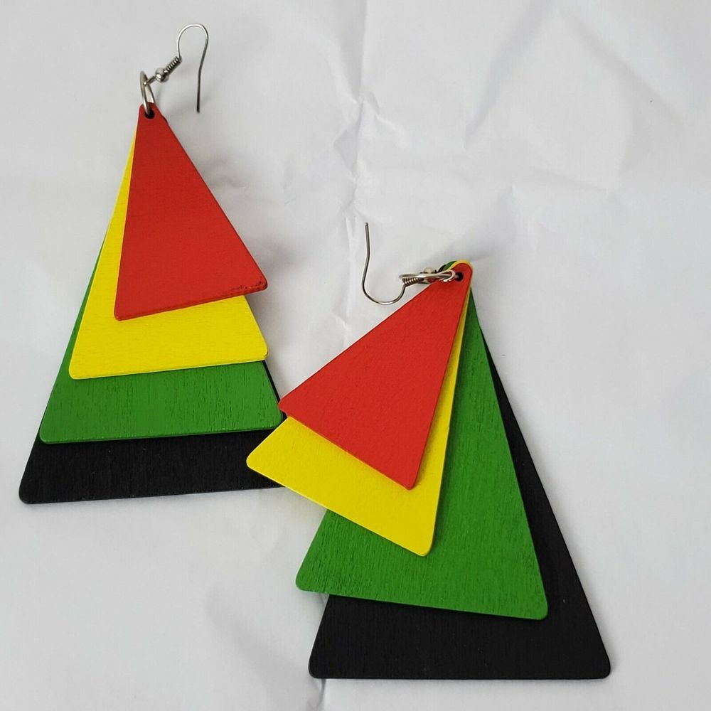 Rasta Rastafari Empress Irie Earrings One Love Marley‎ Reggae
